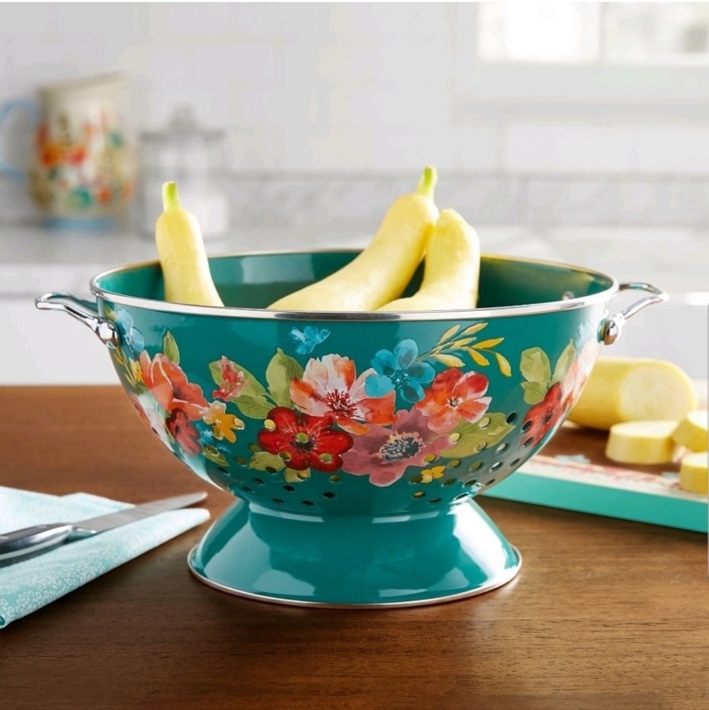 Pioneer Woman Wildflower Whimsy 5qt colander
